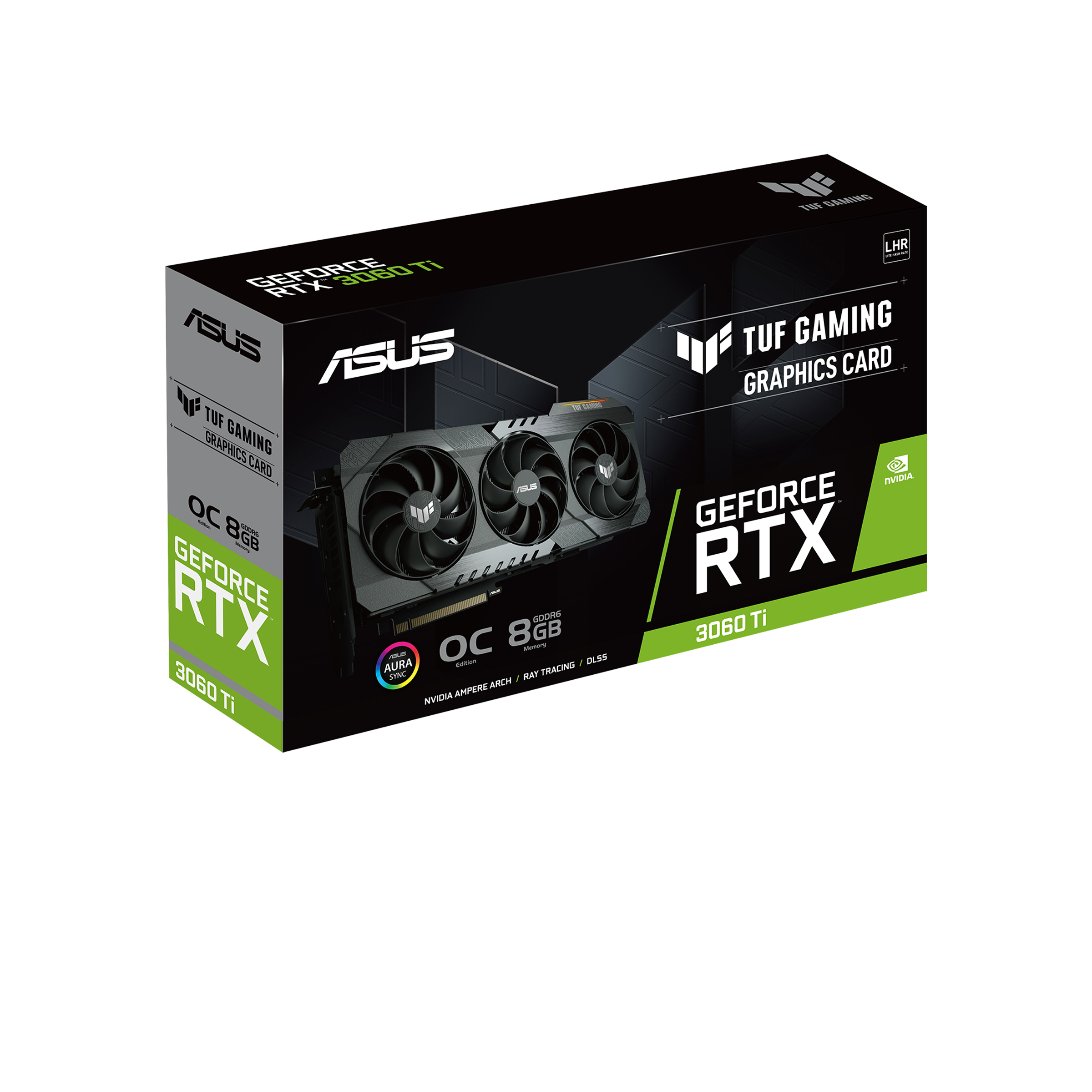 【中古品】TUF-RTX3060TI-O8G-GAMING ASUS TUF GeForce RTX 3060 Ti OC 8GB GDDR6 Graphics Card for