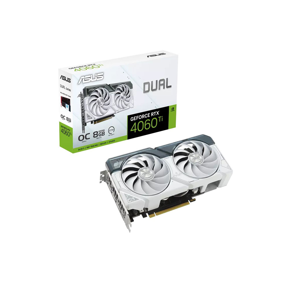 新品　 ASUS Dual GeForce RTX™ 4060 White ASUS Dual GeForce RTX™ 4060 White OC Edition 8GB GDDR6