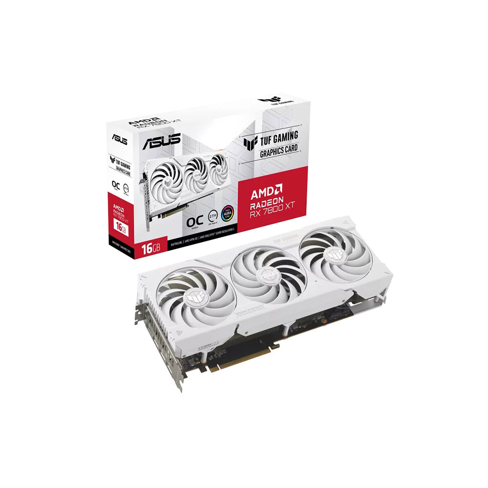 グラフィックボード・グラボ・ビデオカード ASUS TUF GAMING Radeon RX 7800 XT White Amazon | ASUS TUF Gaming RX 7800 XT OC Edition 16GB GDDR6