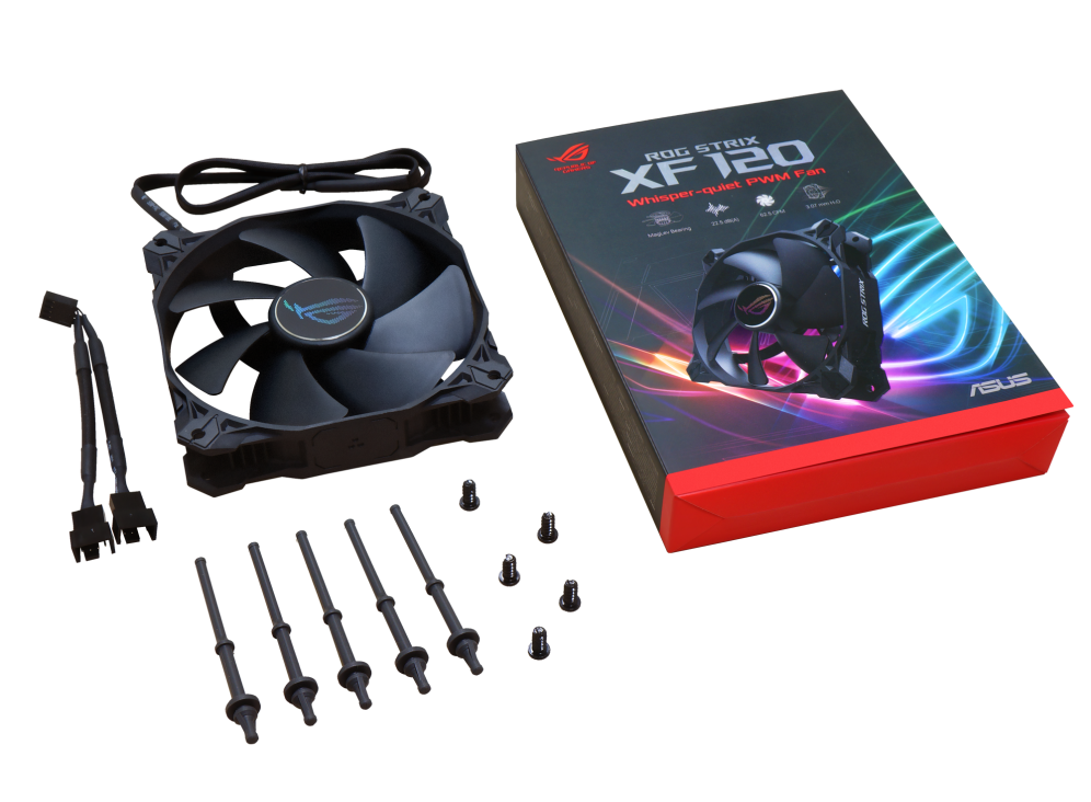 ROG STRIX XF120 PC CPU ケースファン 二個セット